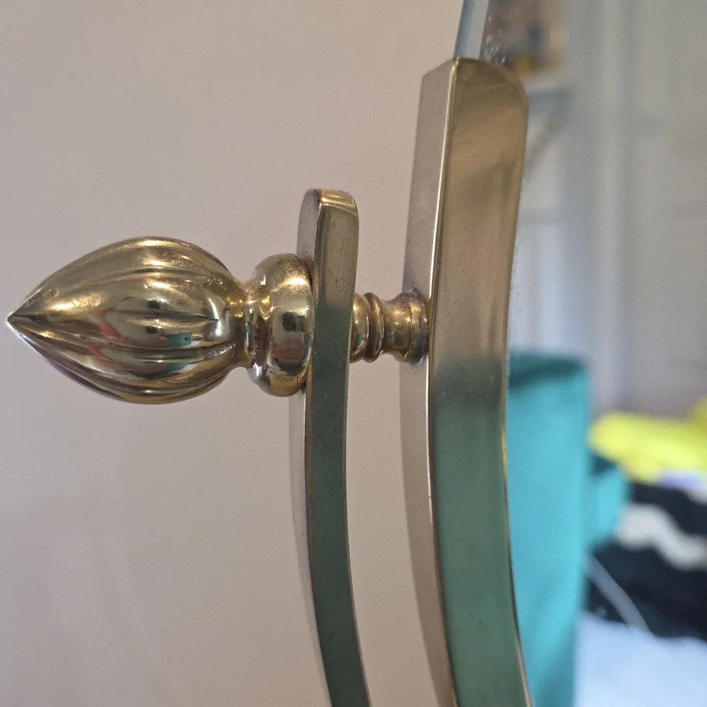Elegant Brass Vanity Mirror